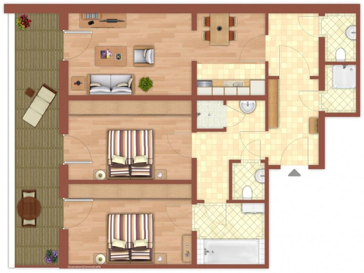 Alpenlodge, Ferienwohnung 11 티어제 외부 사진